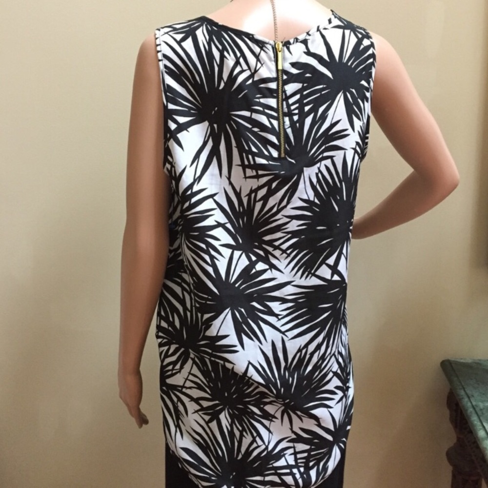 Michael Kors Black And White Sleeveless Tunic - Picture 4 of 5